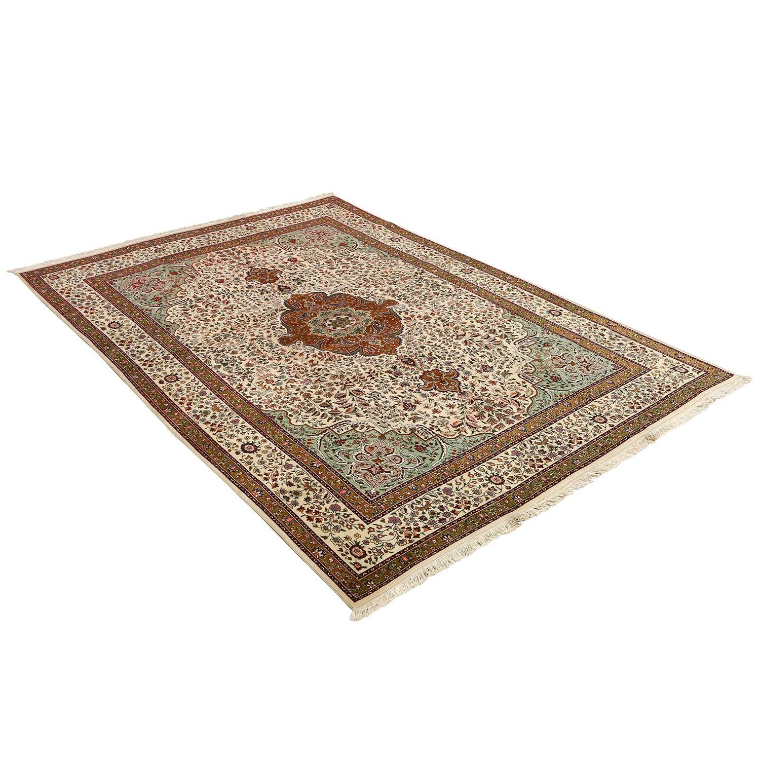 Persiano Tappeto persiano Tabriz vintage - Dimensioni: 9'10 X 6'9 in vendita
