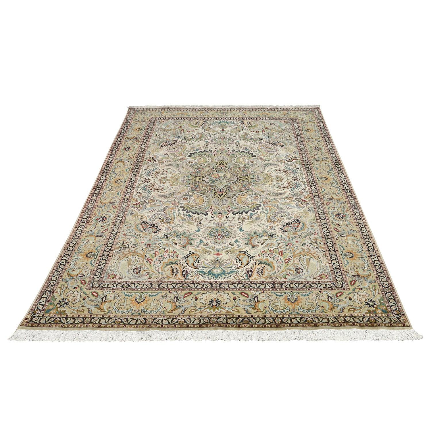 Persiano Tappeto persiano Tabriz vintage - Dimensioni: 9'10x6'7 in vendita