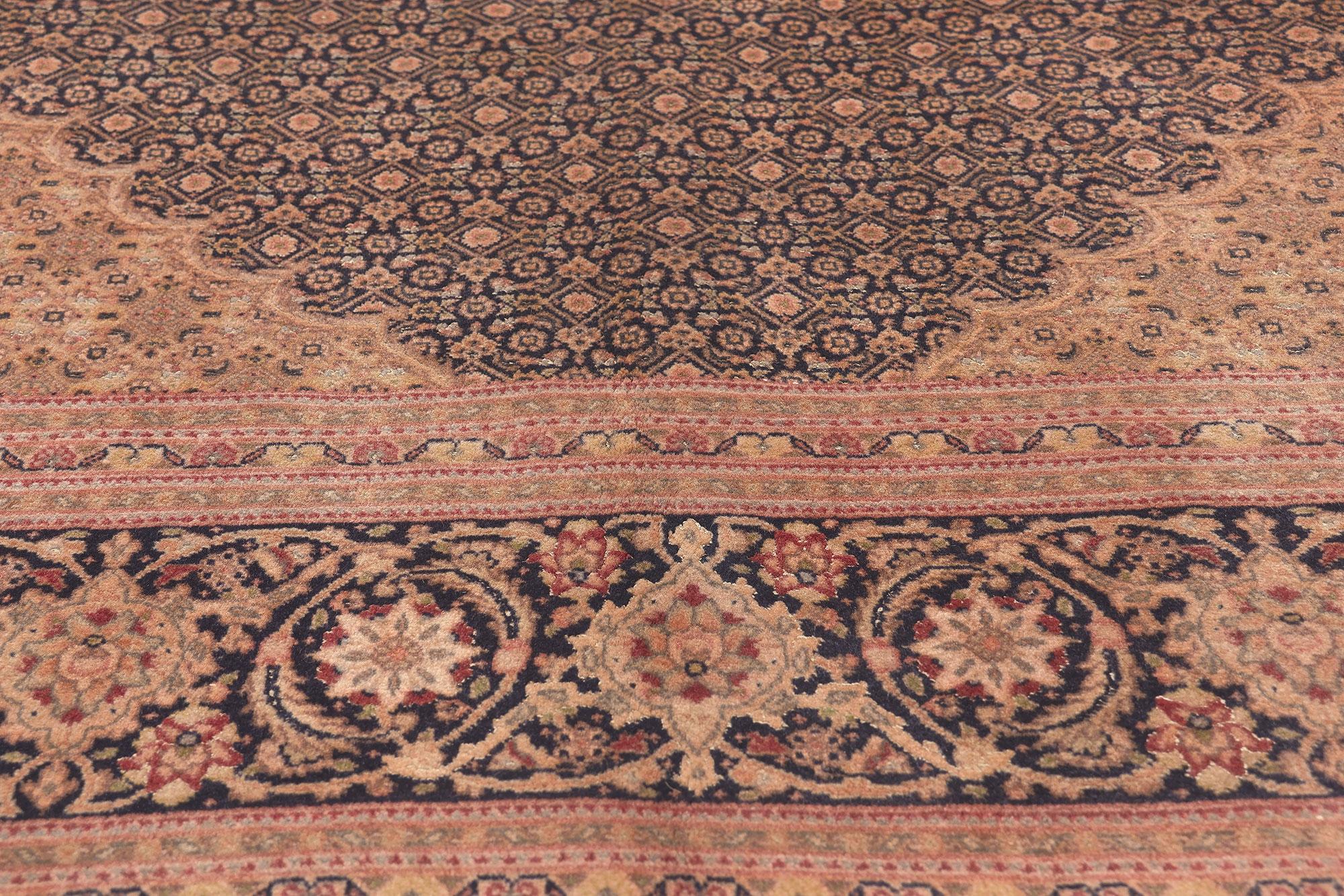 20th Century Vintage Persian Tabriz Rug, Timeless Elegance Meets Traditional Sensibility For Sale