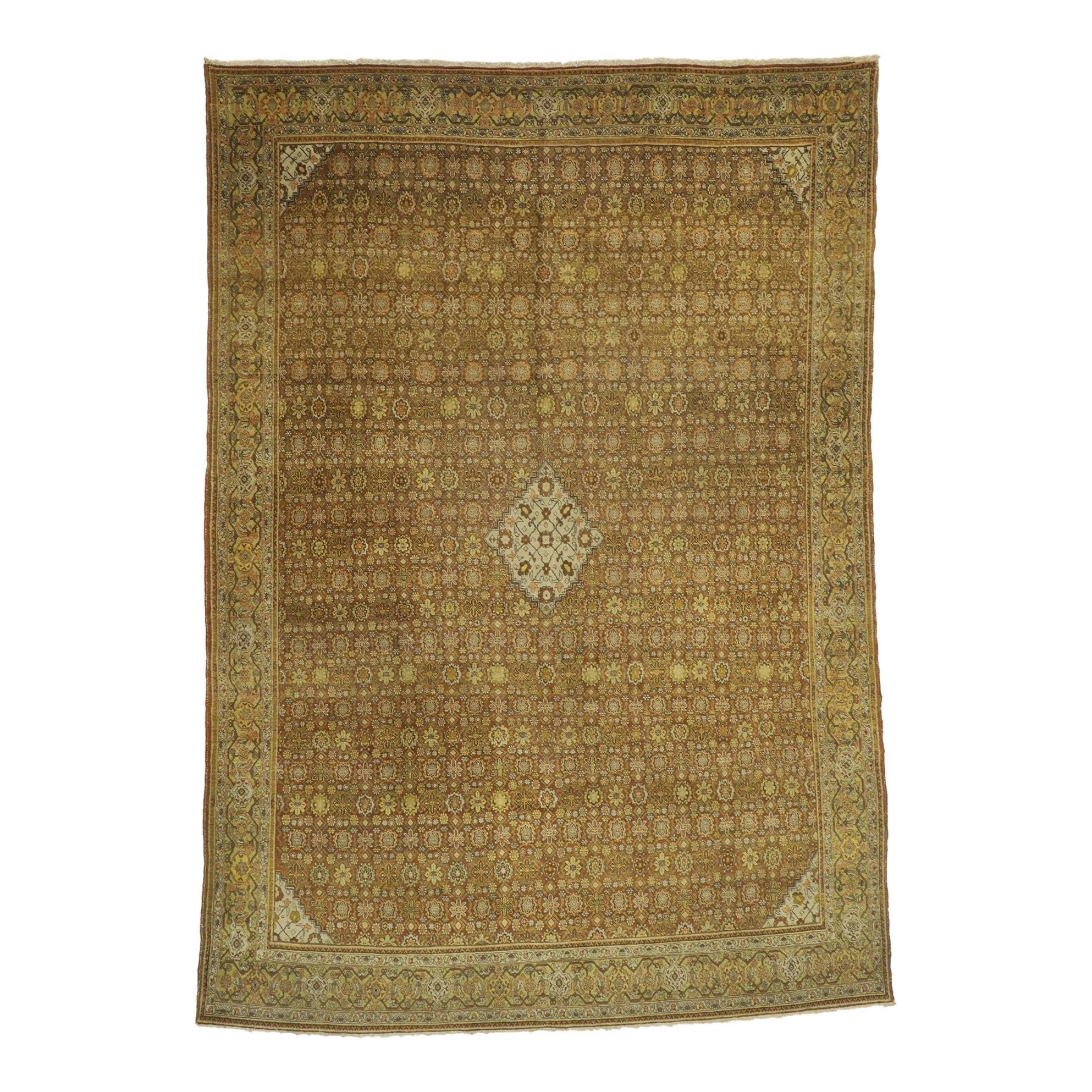 Antiker persischer Täbris-Teppich im Arts & Crafts-Stil