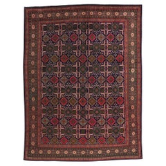 Vintage Persian Tabriz Rug with Caucasian Tribal Style Vintage Persian Tabriz Rug with Caucasian Tribal Style