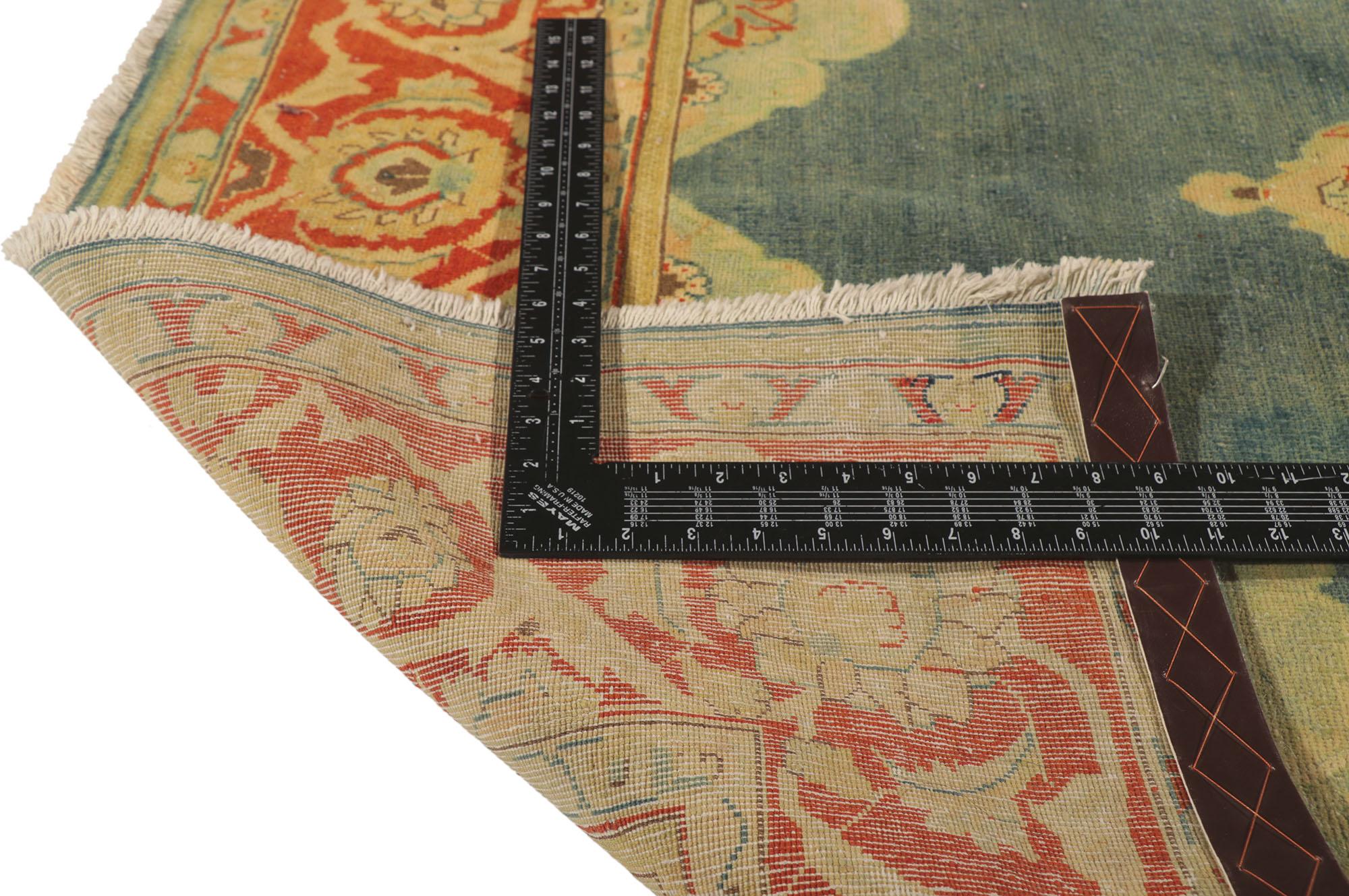 Persischer Täbris-Teppich im italienischen Renaissance-Stil im Vintage-Stil im Zustand „Gut“ im Angebot in Dallas, TX