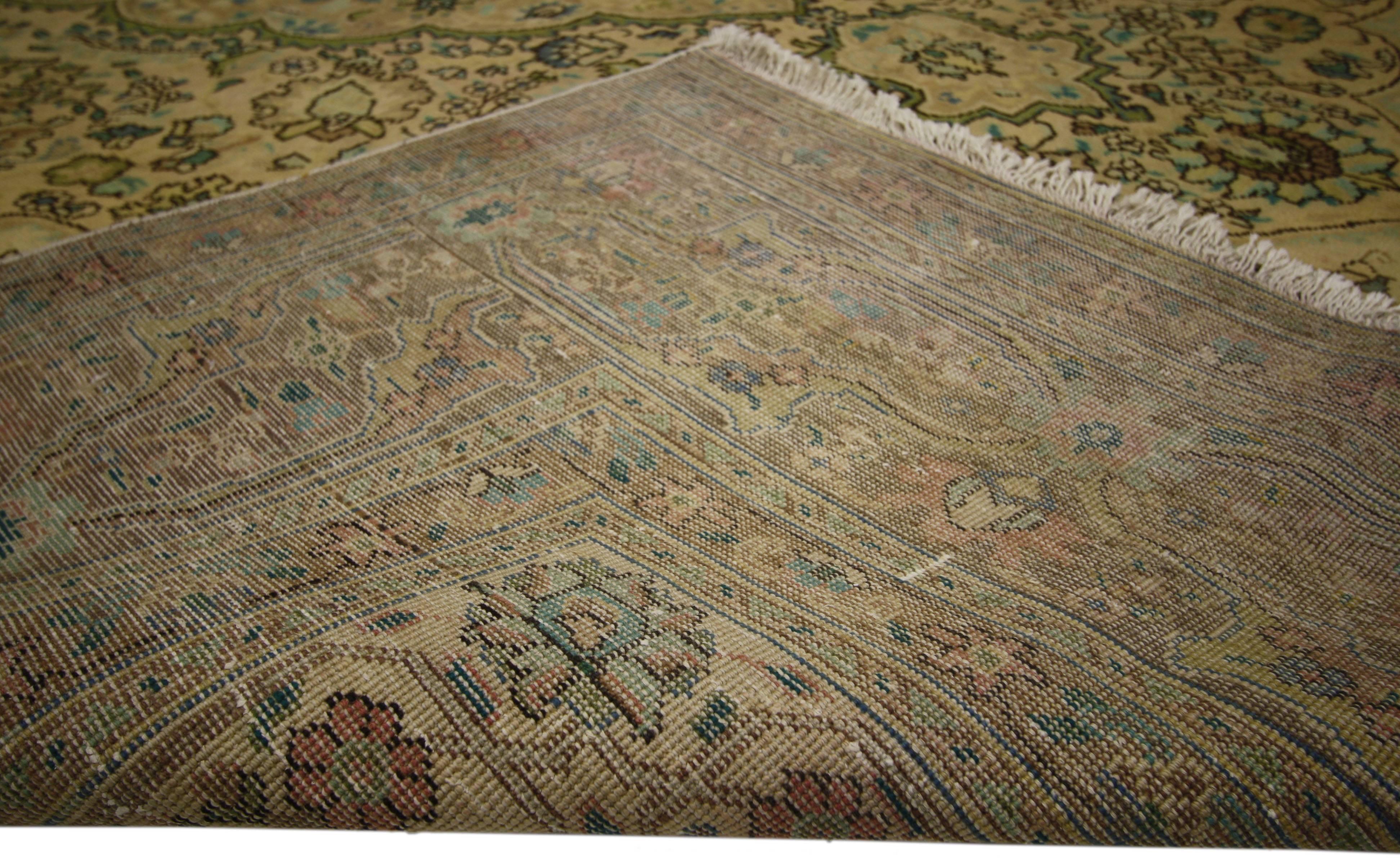 Vintage Persian Tabriz Rug with Modern Traditional Style For Sale 7