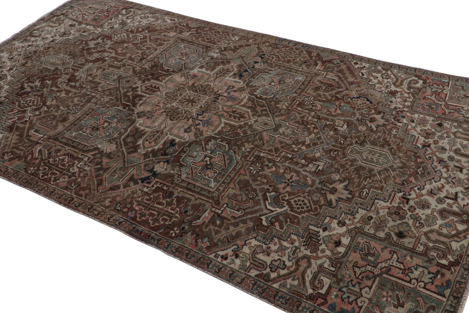Hand knotted in wool, a young vintage Persian Tabriz rug originating circa 1970-1980 - making its way to our reputed Antique & Vintage collection.

On the Design:

Keen eyes will note that the wash on this piece is very subtle making the rug very