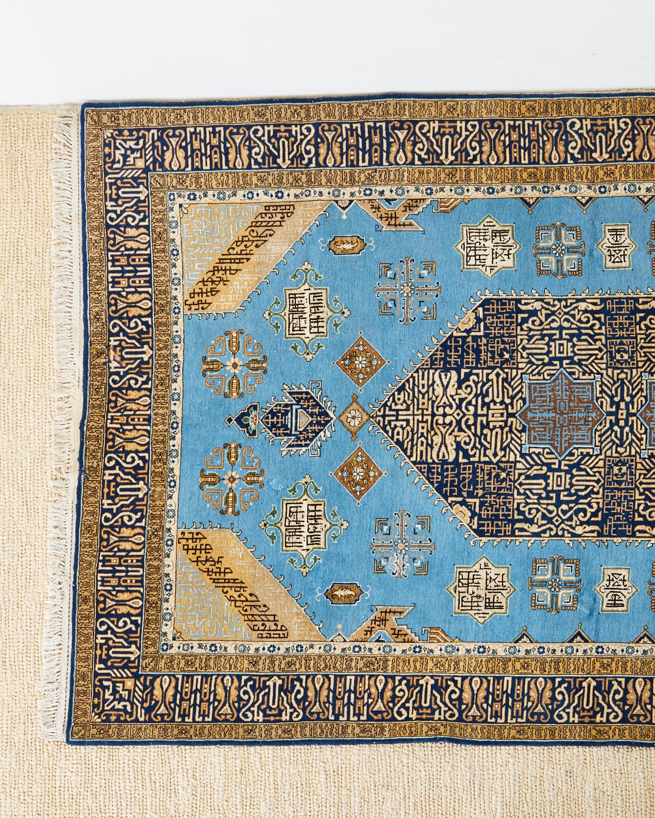 blue tabriz rug