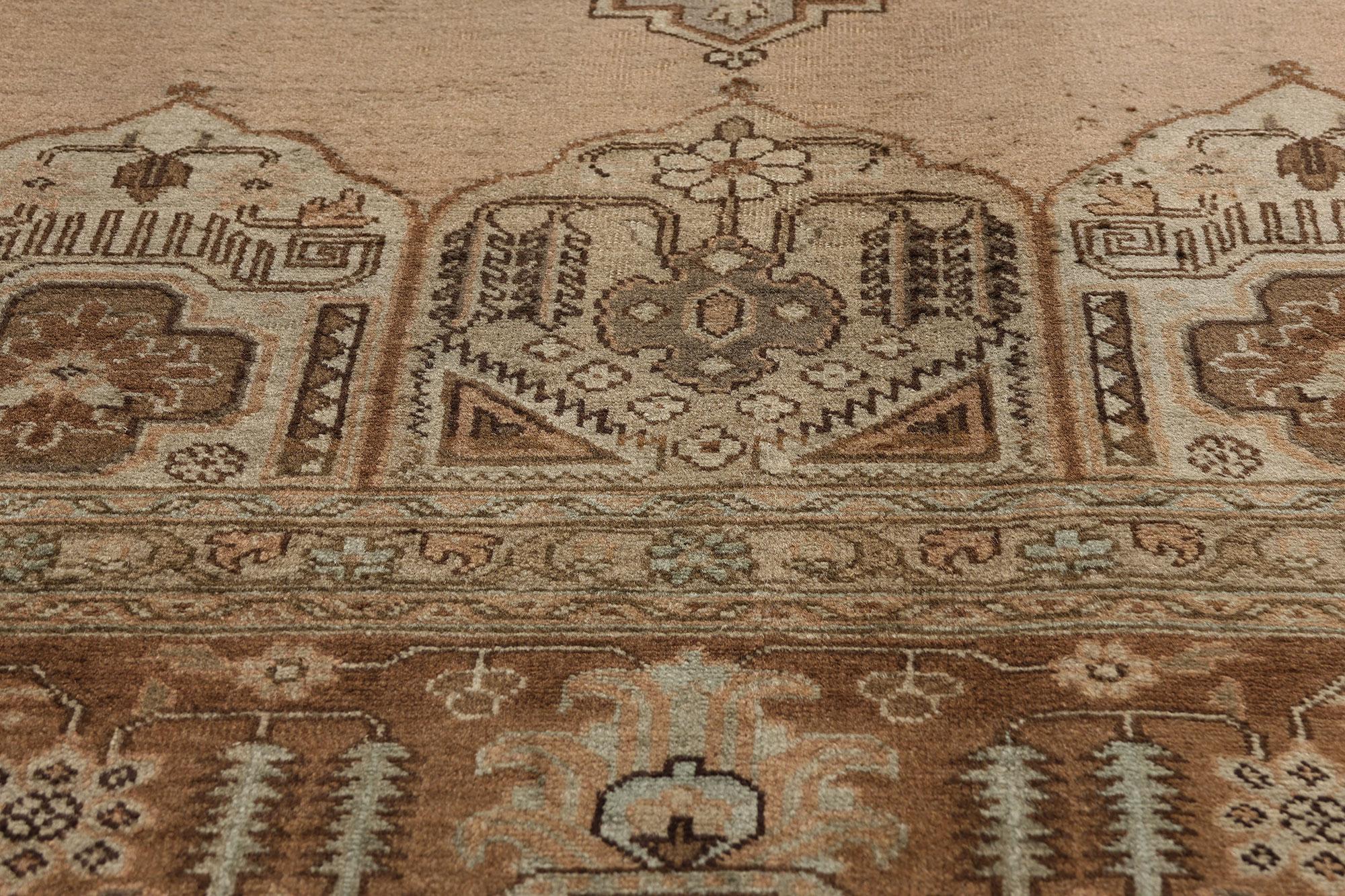 Alfombra Persa Tabriz Vintage de Estilo Tradicional en venta 2