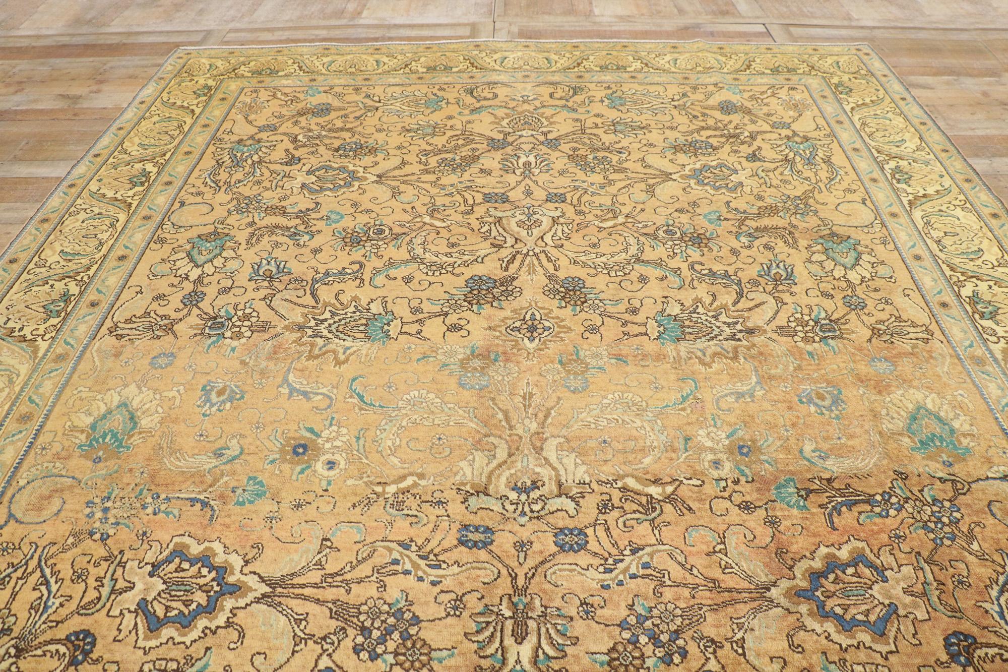 Tappeto persiano Tabriz del 1950, 10'00 x 12'09 in vendita 2