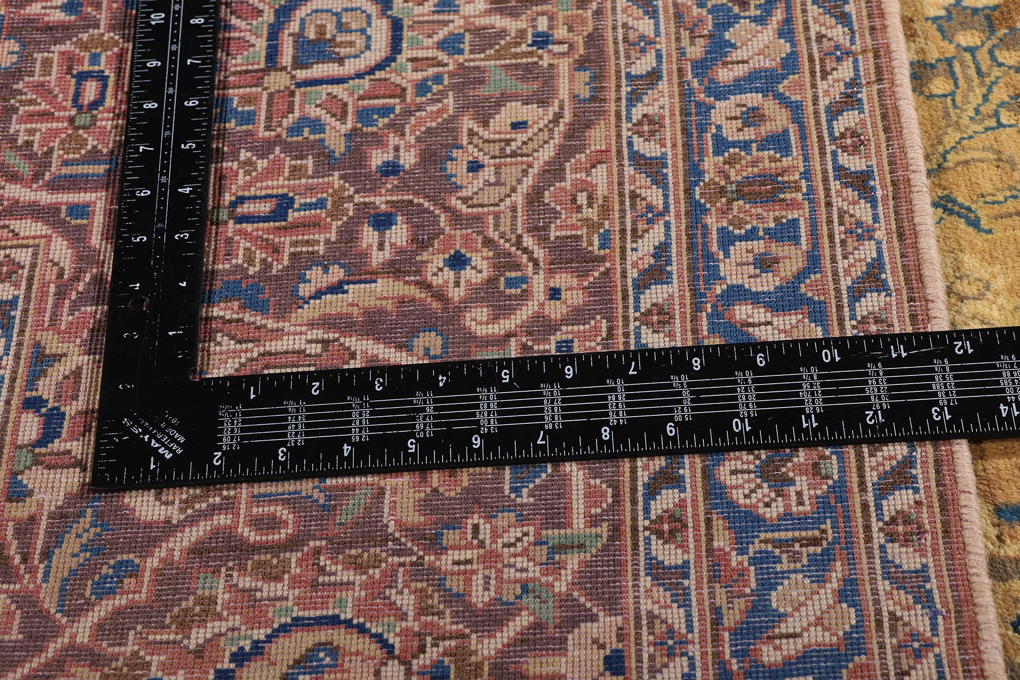 Tappeto persiano Tabriz vintage con stile tradizionale in vendita 2