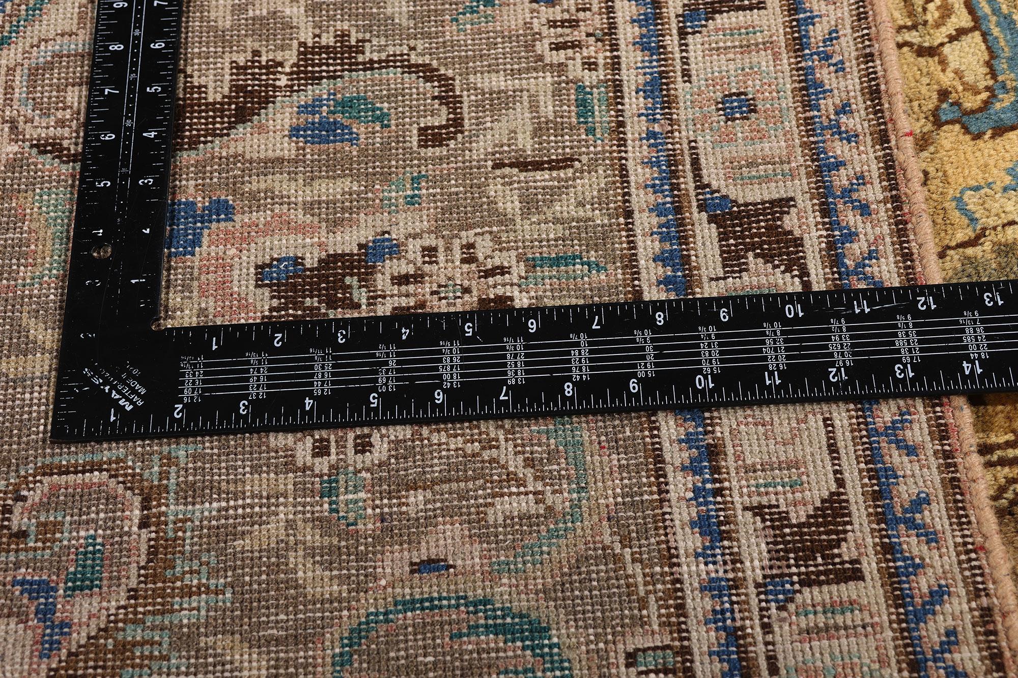 Persischer Täbriz-Teppich im traditionellen Stil, Vintage im Angebot 2