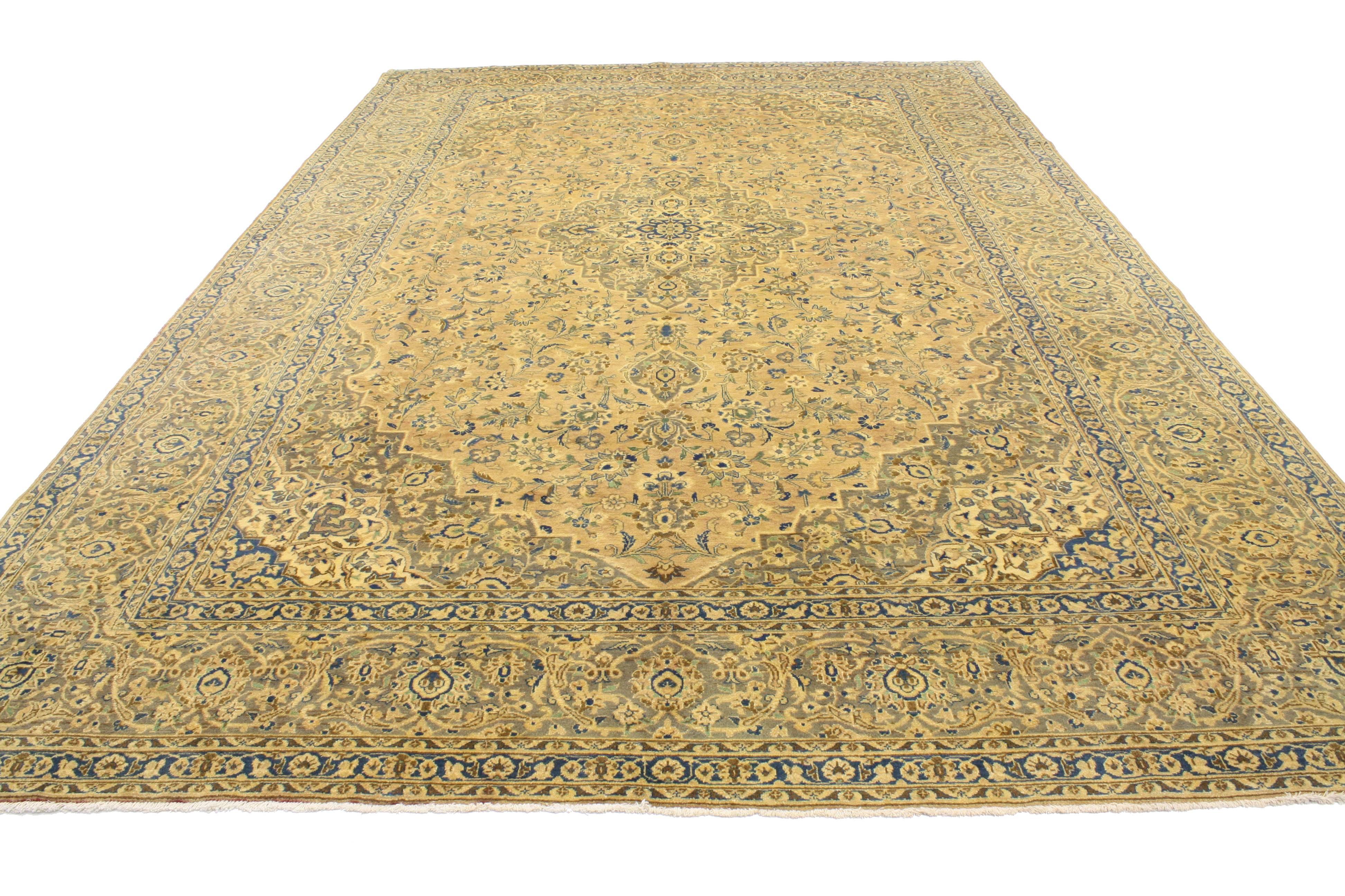 20th Century Vintage Persian Tabriz Rug with Traditional Style For Sale