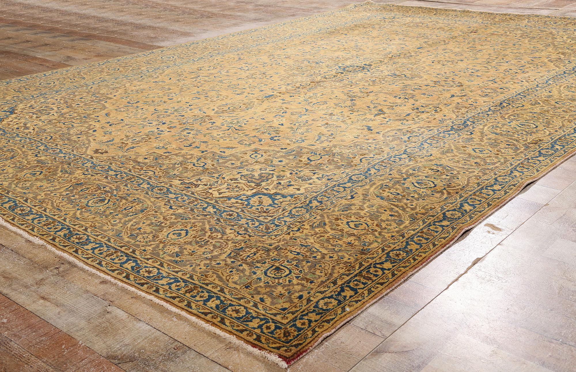 Persiano Tappeto persiano Tabriz vintage con stile tradizionale in vendita