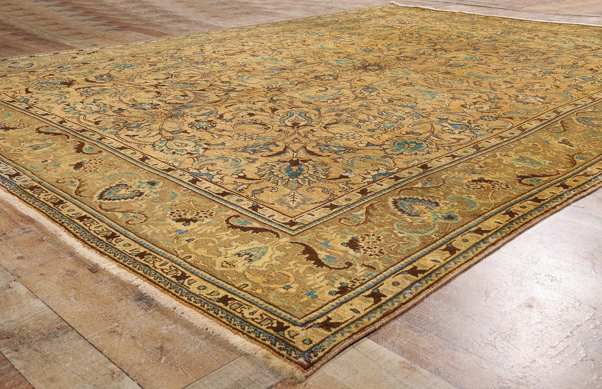 Persischer Täbriz-Teppich im traditionellen Stil, Vintage (Tabriz) im Angebot