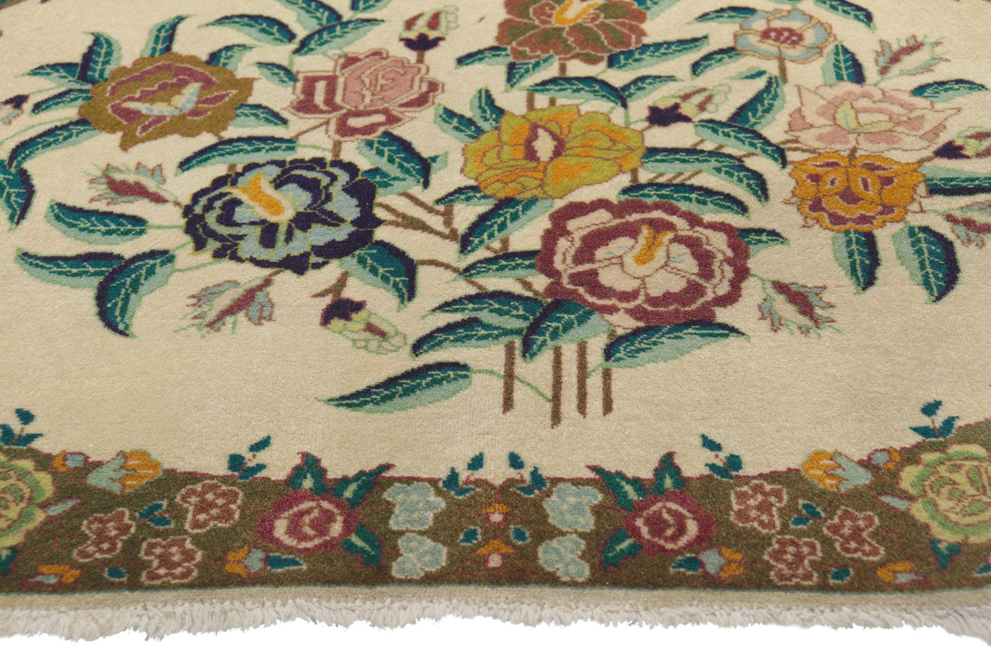 1950's Persian Tabriz Rug with Traditional Style In condizioni buone in vendita a Dallas, TX