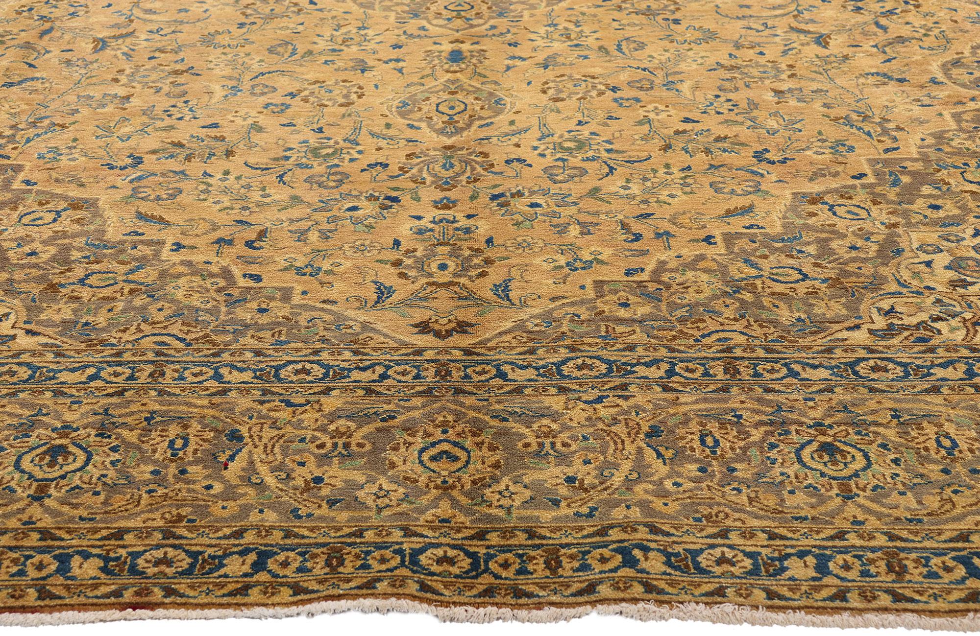 XX secolo Tappeto persiano Tabriz vintage con stile tradizionale in vendita