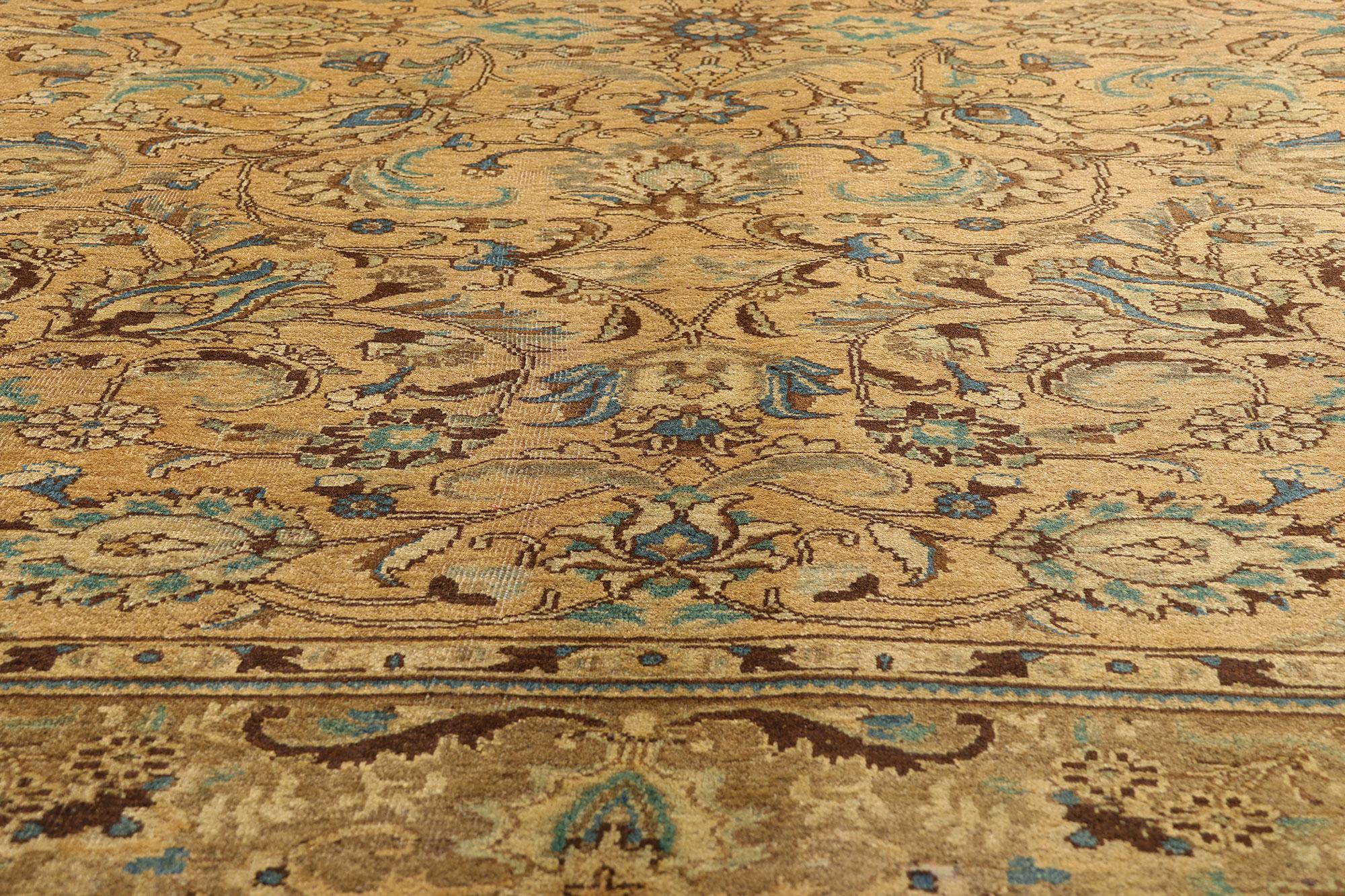 Persischer Täbriz-Teppich im traditionellen Stil, Vintage (20. Jahrhundert) im Angebot