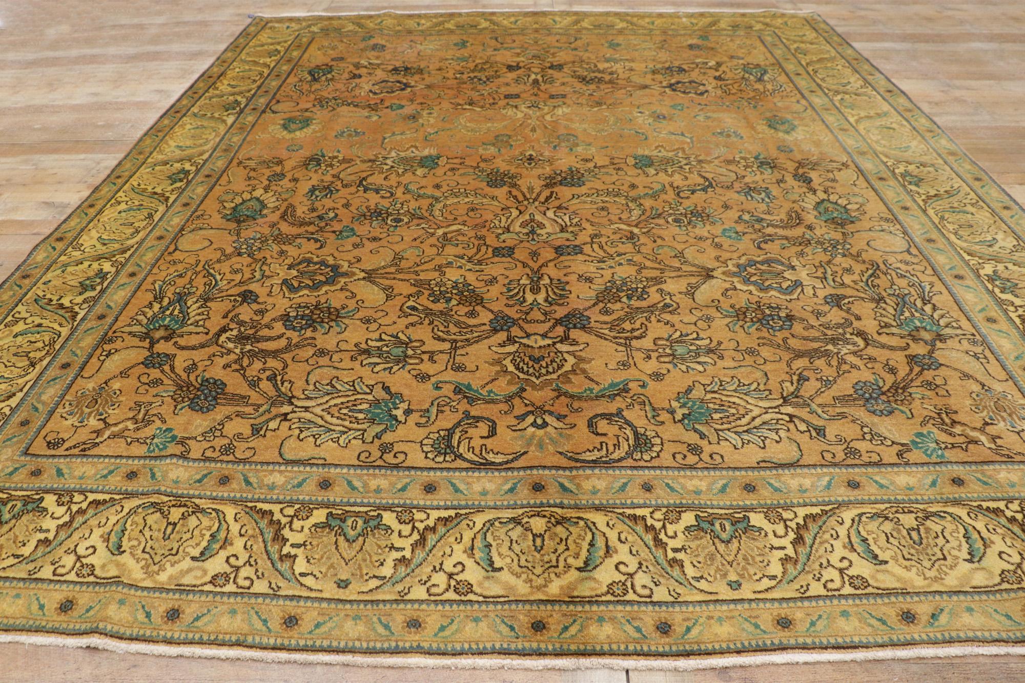 Tappeto persiano Tabriz del 1950, 10'00 x 12'09 in vendita 1