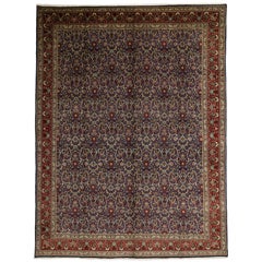 Tapis persan Tabriz vintage de style traditionnel