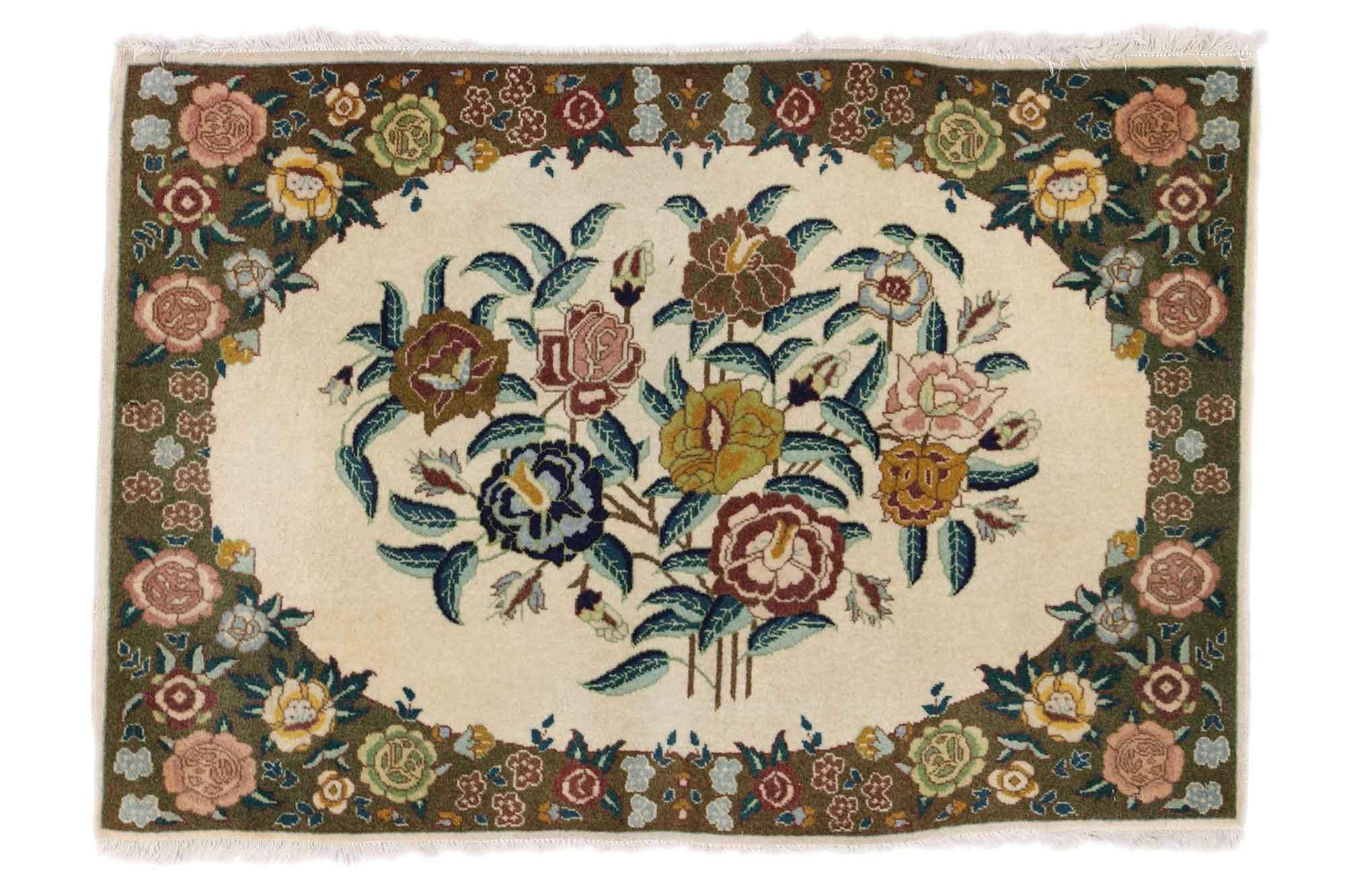 1950's Persian Tabriz Rug with Traditional Style