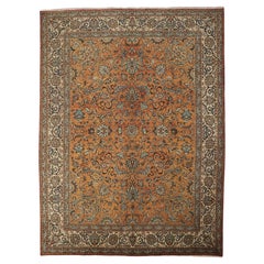 1960's Persian Tabriz Carpet with Traditional Style