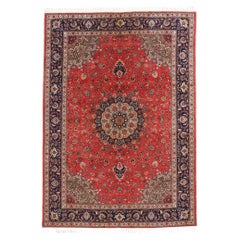 Alfombra persa Tabriz de 1950 con estilo moderno