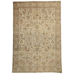 Persischer Täbriz-Teppich im viktorianischen Stil und in hellen Farben