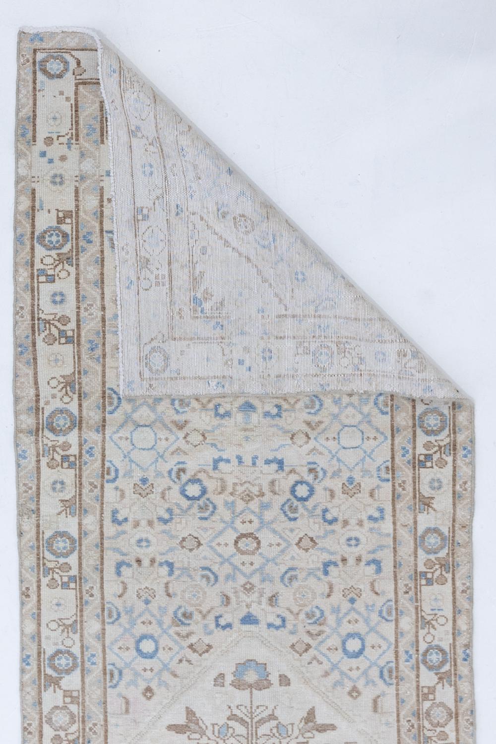 Mid-20th Century Vintage Persian Tabriz Runner Rug