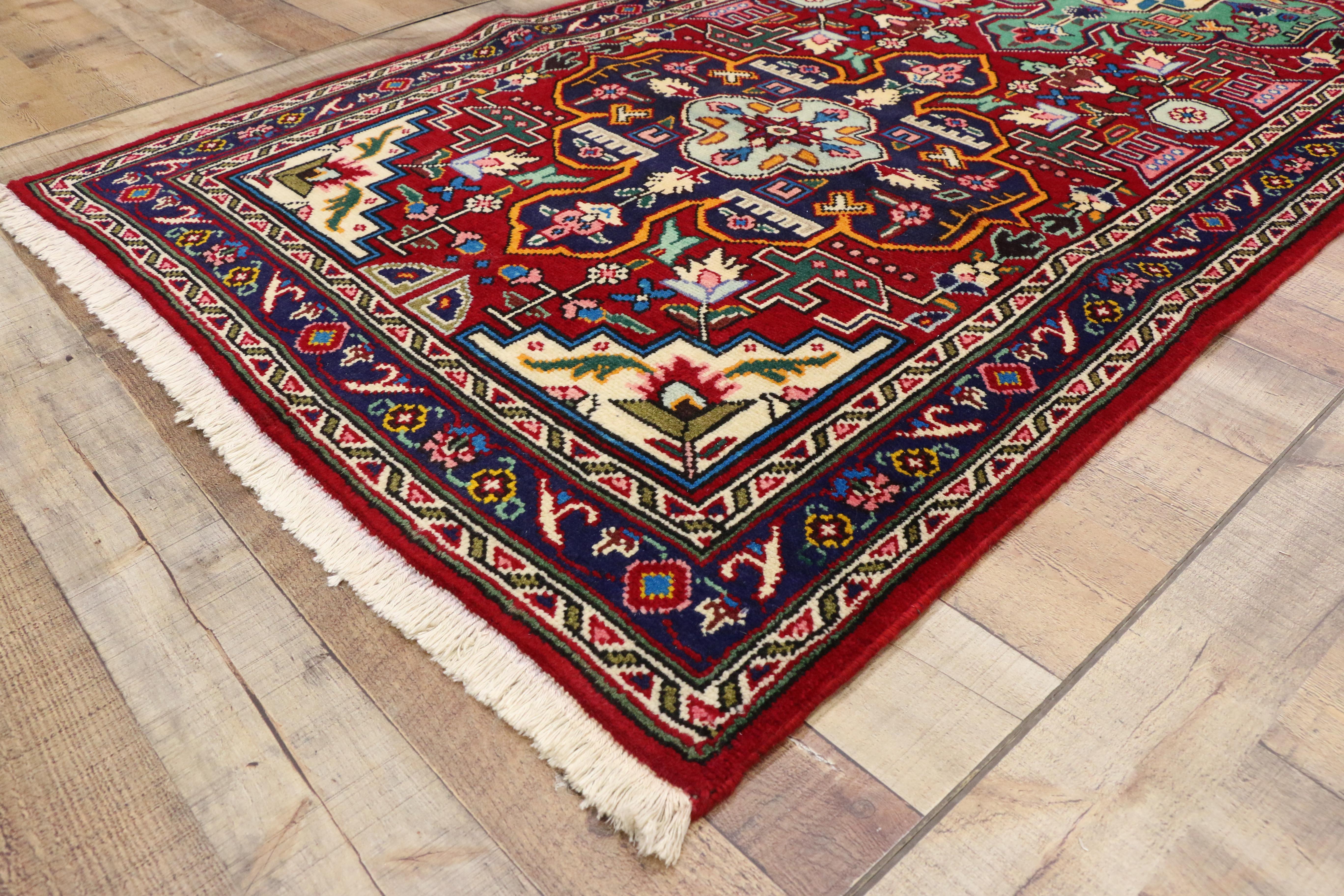 Persischer Täbriz-Läufer im jakobinischen Stil, Flur-Läufer (Tabriz) im Angebot
