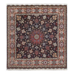 Alfombra Persa Vintage Tabriz SherkatFarsh de Lana y Seda -Tamaño: 12'1 X 11'4
