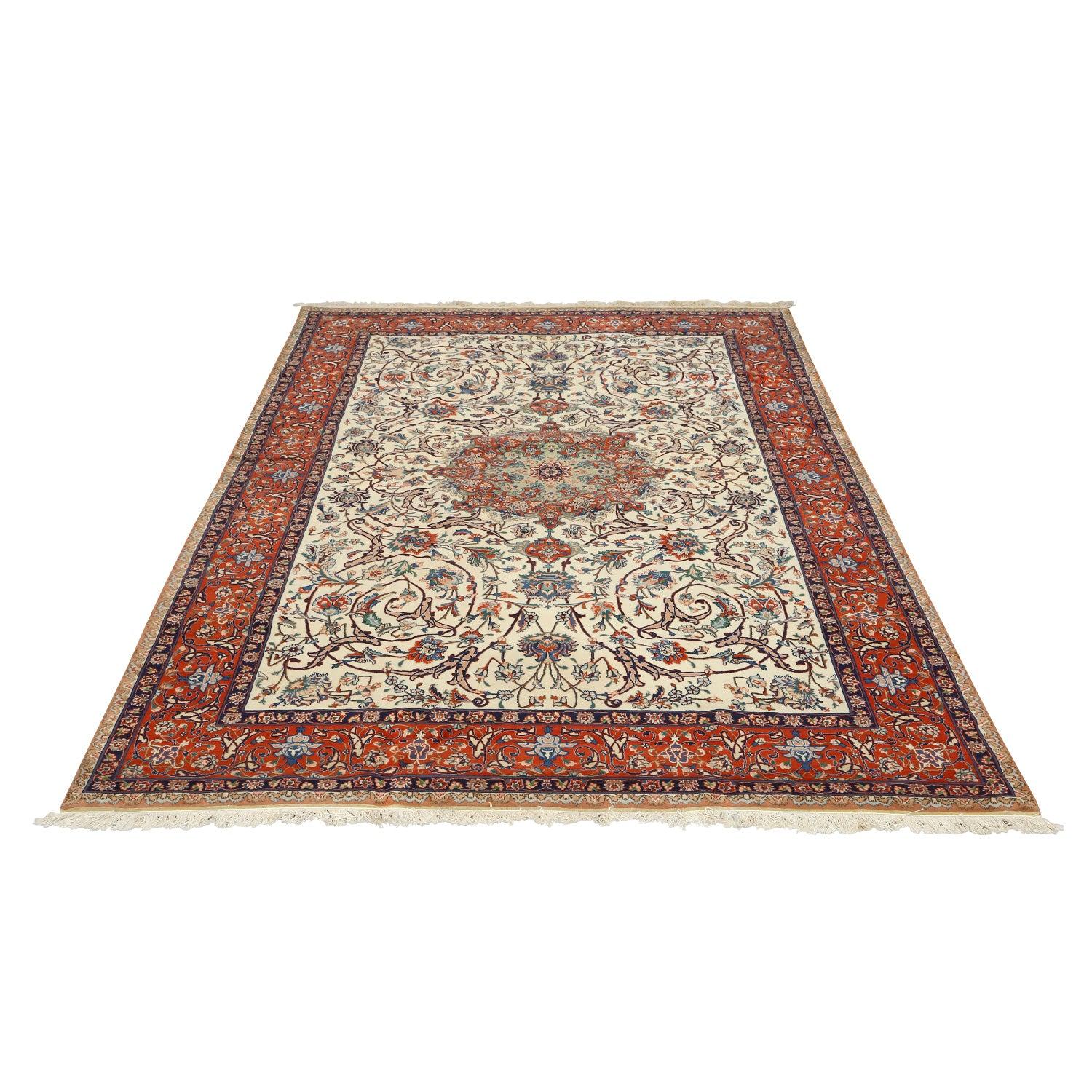 Tappeto Tabriz Sherkat vintage in lana e cotone 10' X 6'8
 
 Key Detail:
 Pile: Lana
 Fondazione: Cotone
 Origine: Tabriz Sherkat
 Design: Medaglione centrale
 Età approssimativa: 65 anni
 Qualità (KPI): 400
 Condizioni: Molto buono
 Dimensioni: 10'