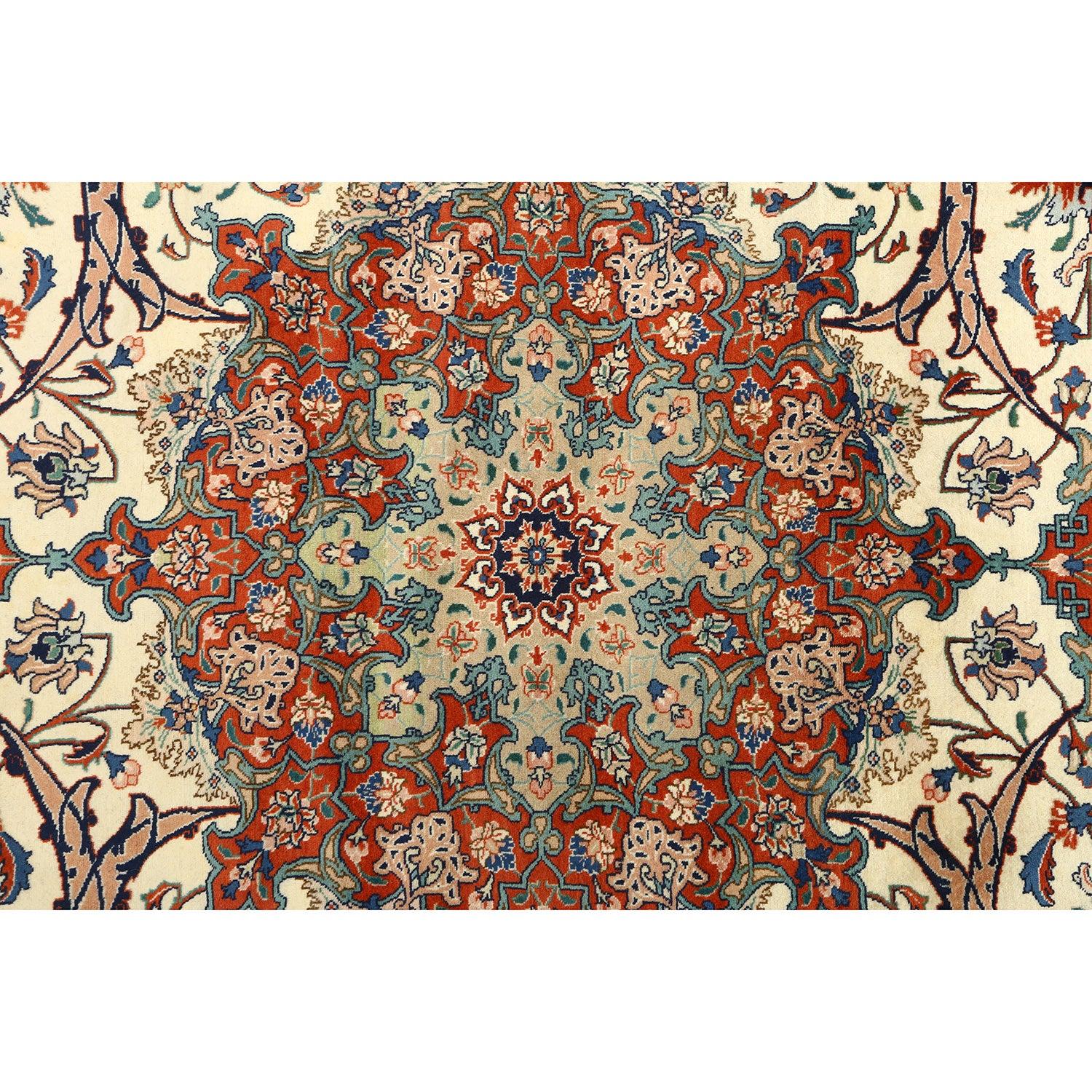 Annodato a mano Tappeto persiano vintage Tabriz SherkatFarsh - Dimensioni: 10' X 6'8 in vendita