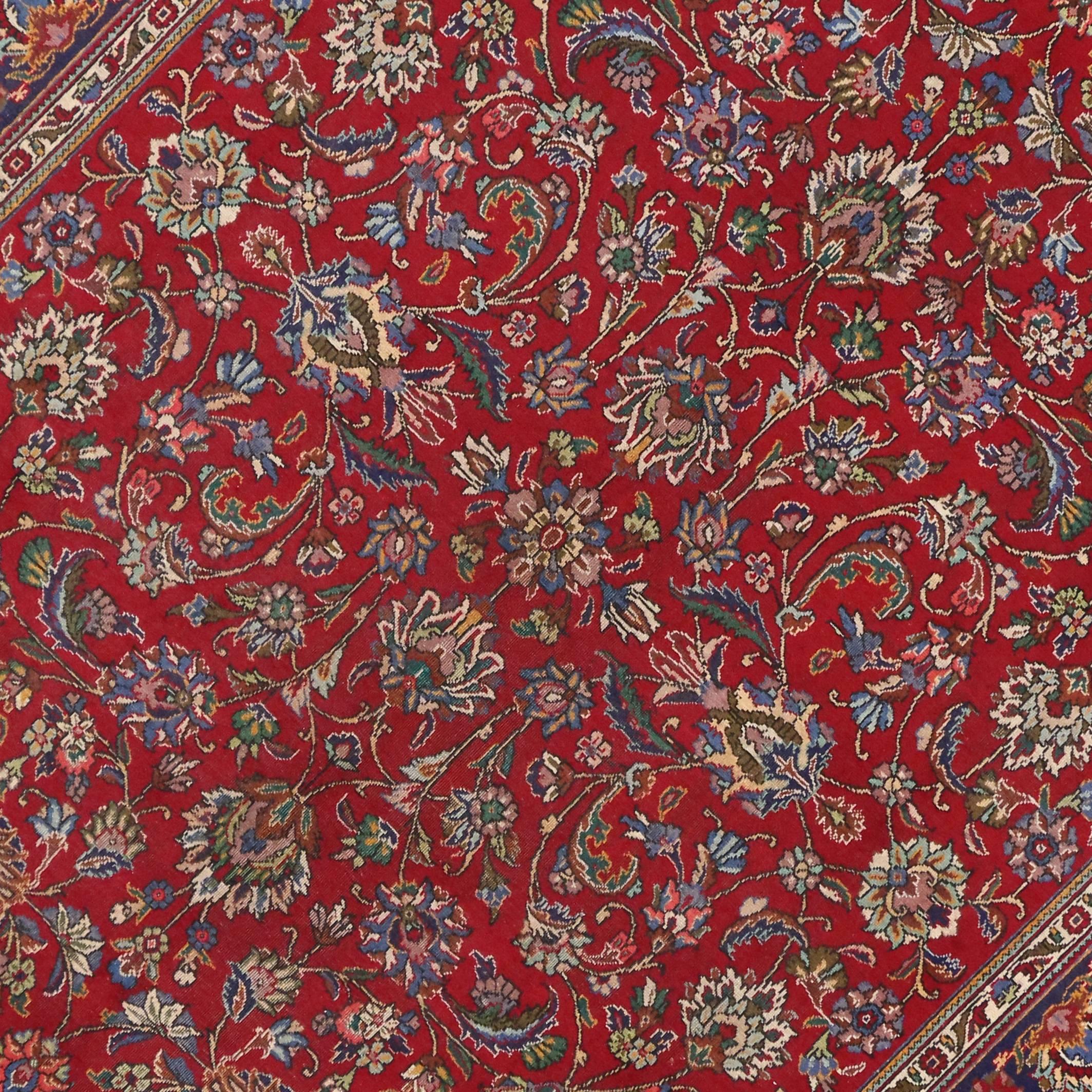 20th Century Vintage Persian Tabriz with Traditional Style For Sale