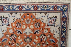 Vintage Persian Tabriz Wool Rug with Silk Highlights, 1950s, 2.8 x 4.2ft -1C1258