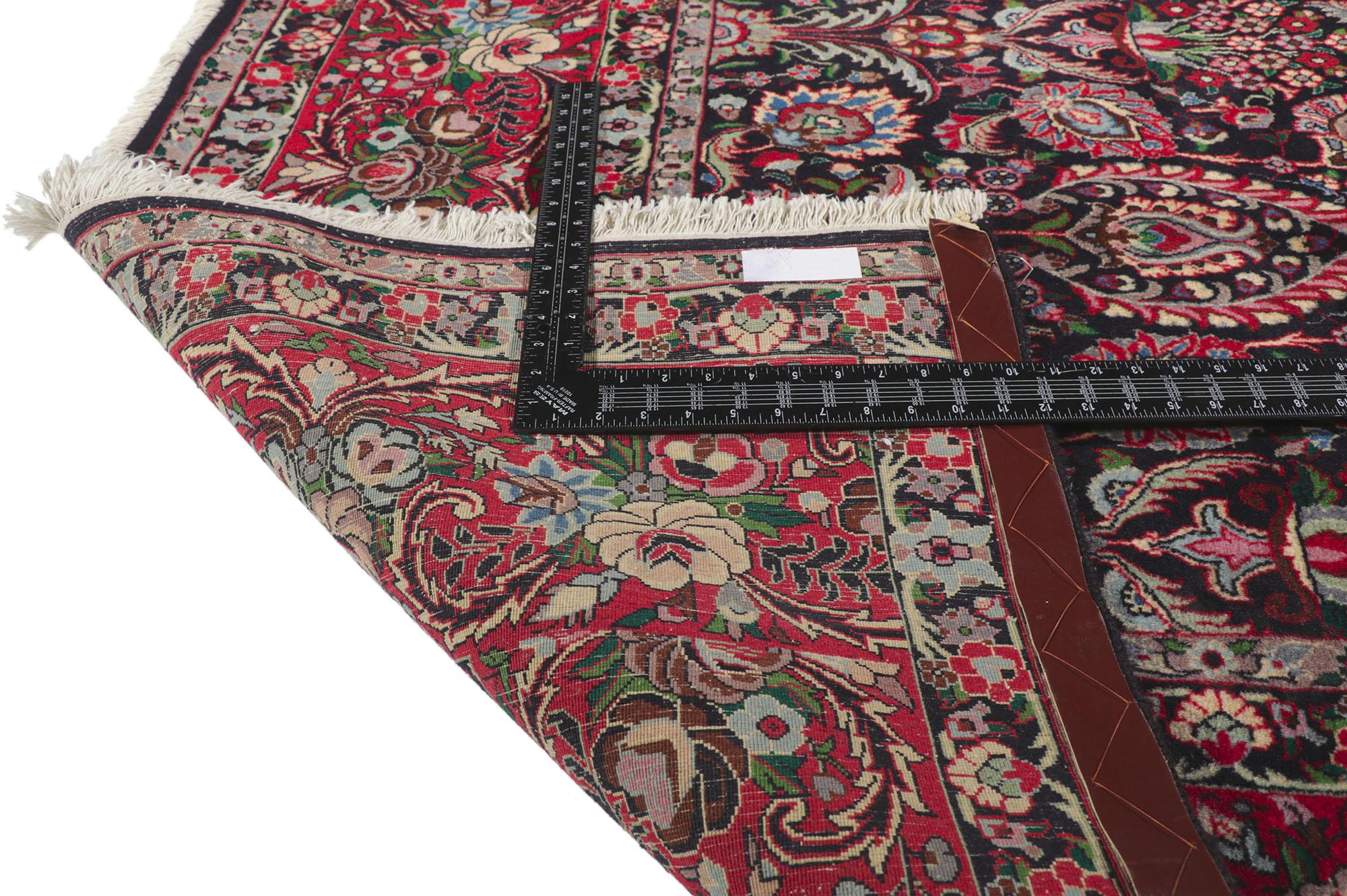 Persischer Tekab Bijar Teppich im Vintage-Stil mit All-Over-Design und frühviktorianischem Stil im Zustand „Gut“ im Angebot in Dallas, TX