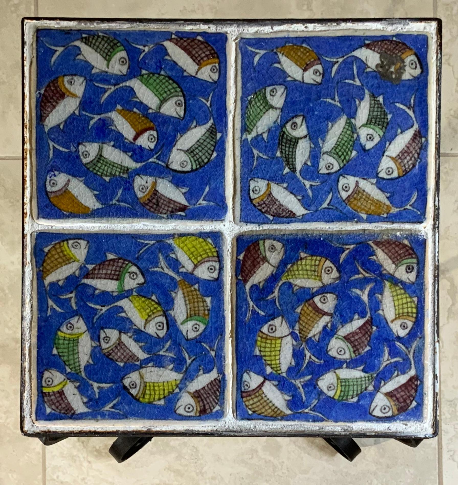 Vintage Persian Tile Side Table 3