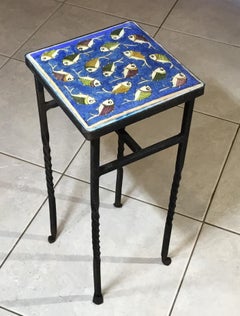 Vintage Persian Tile Small Table
