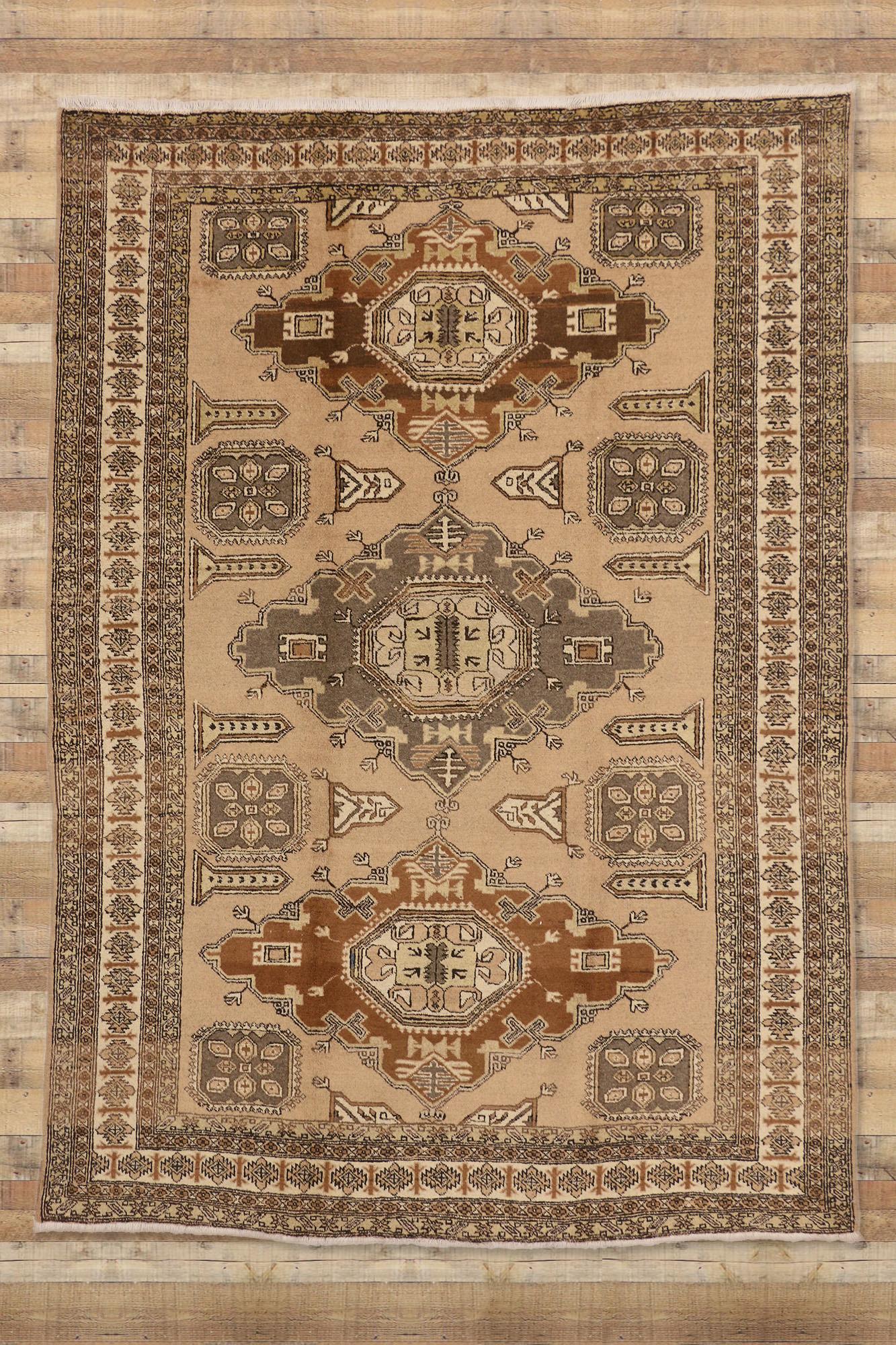 20th Century Vintage Persian Tribal Ardabil Carpet For Sale