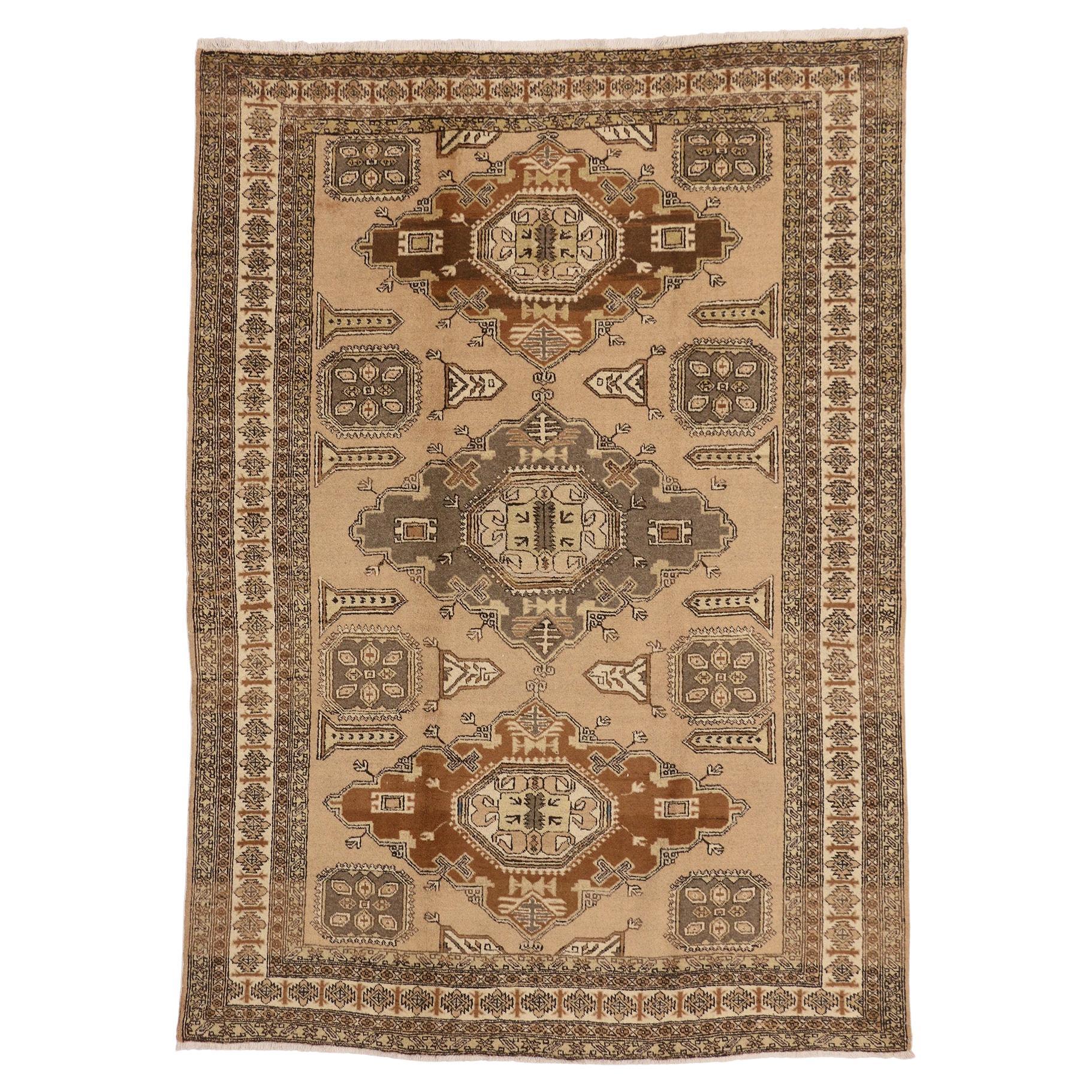 Vintage Persian Tribal Ardabil Carpet