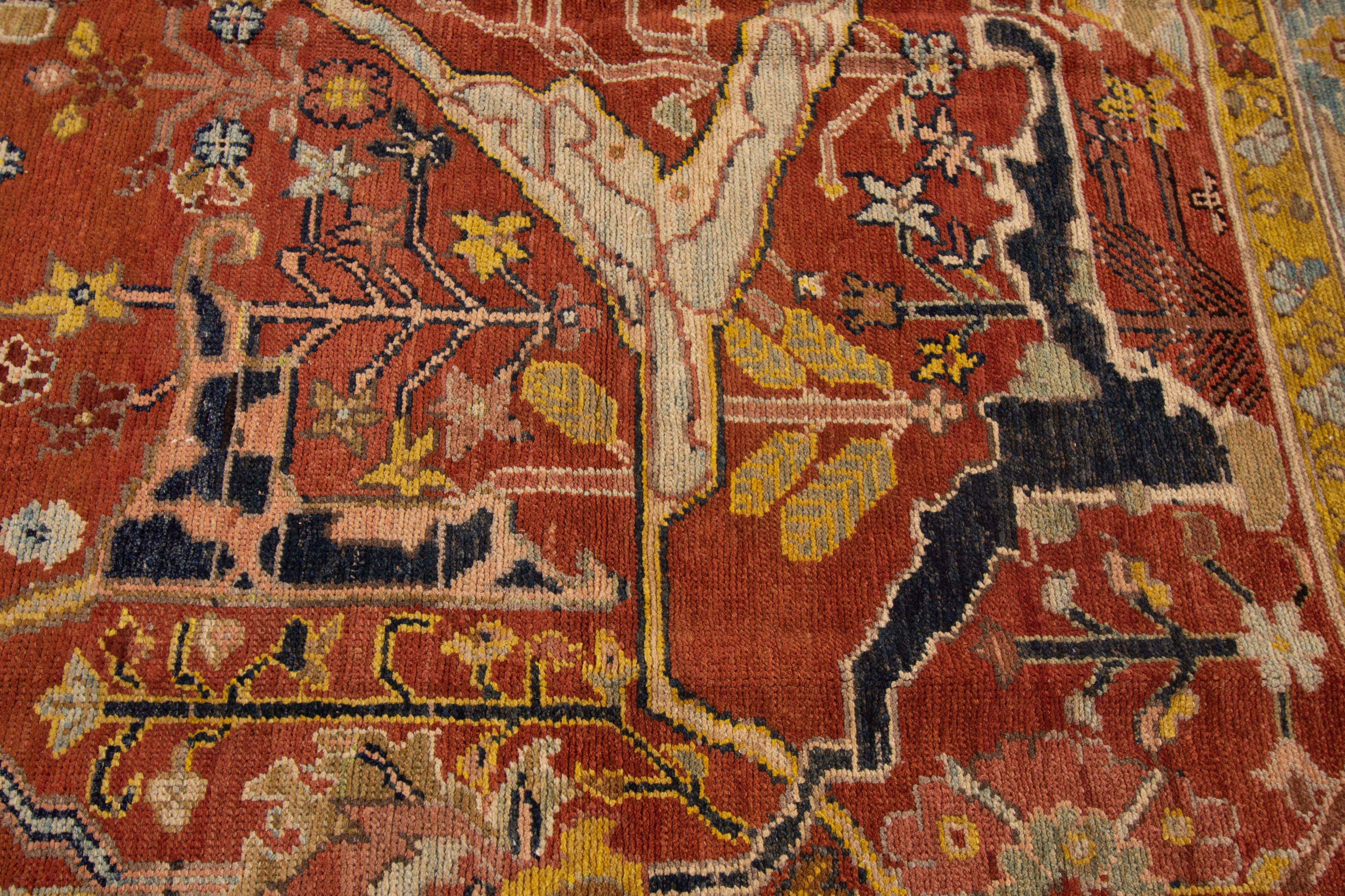 Vintage Persian Tribal Bakshaish Wool Rug For Sale 3