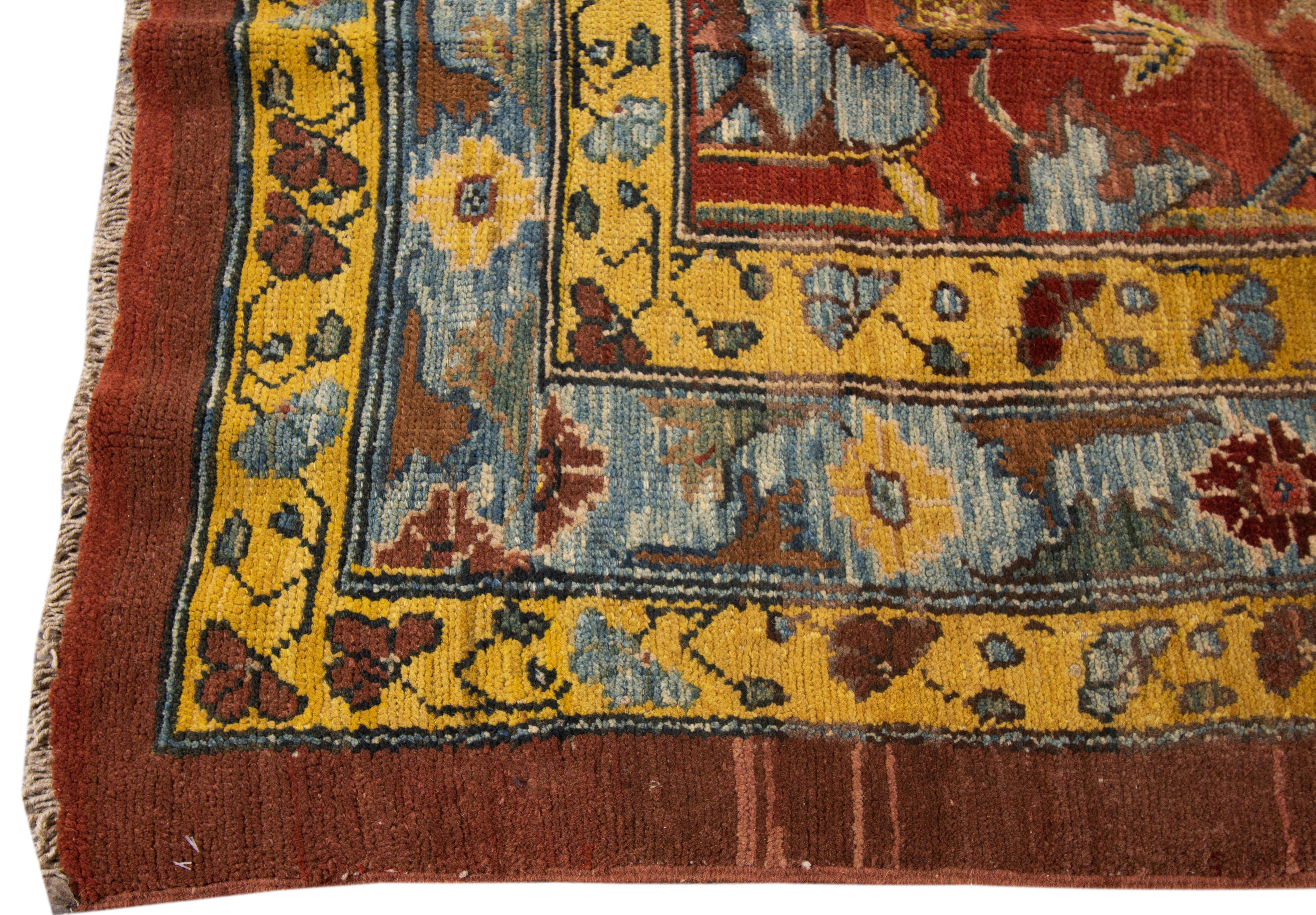 Hand-Knotted Vintage Persian Tribal Bakshaish Wool Rug For Sale
