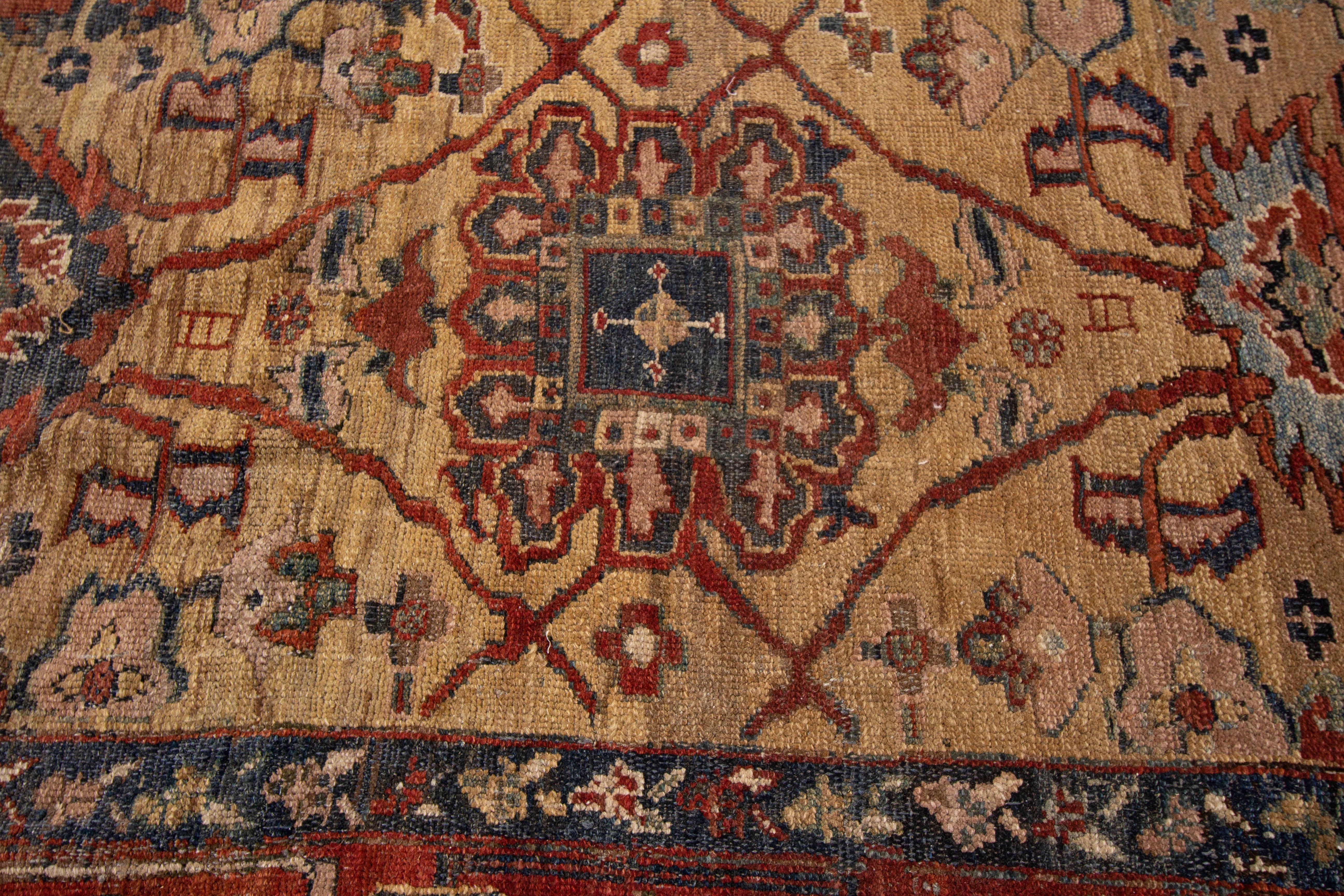 Vintage Persian Tribal Bakshaish Wool Rug For Sale 2