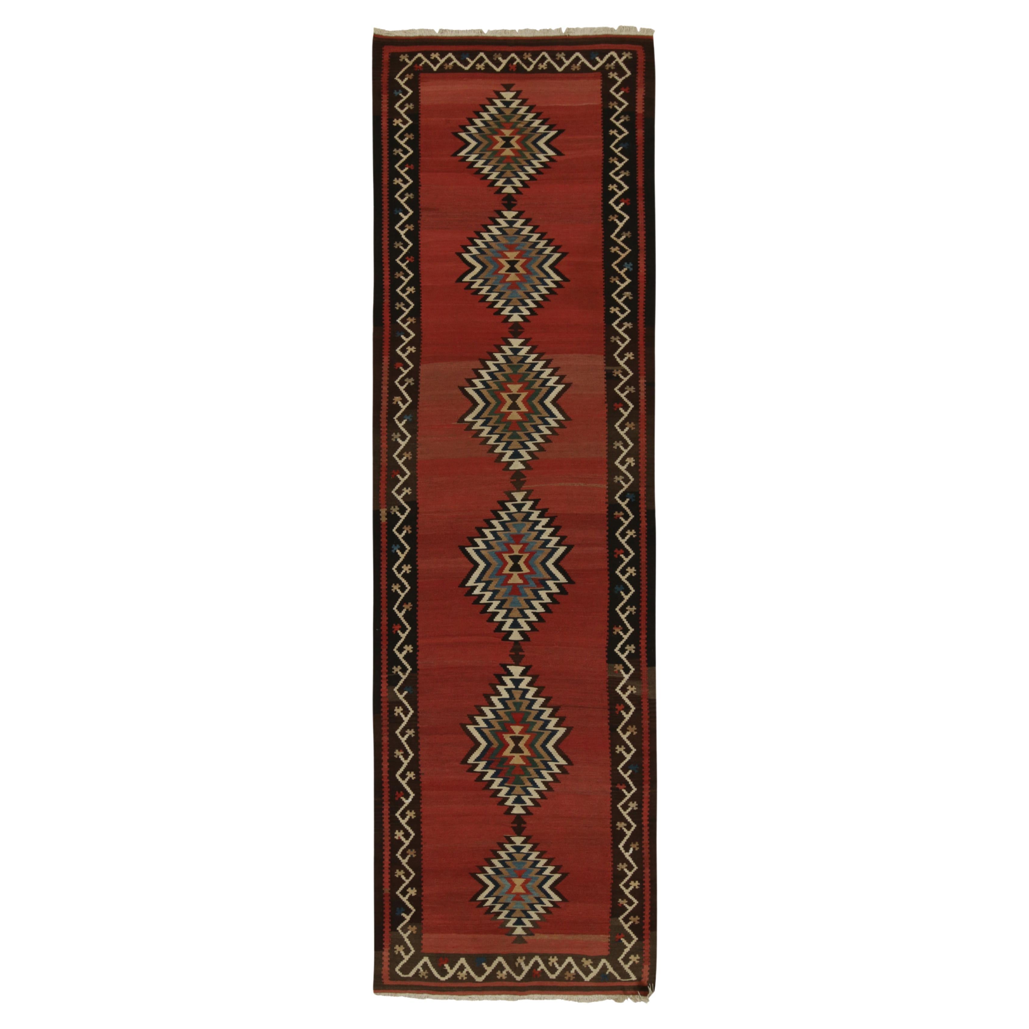 Vintage Persian Tribal Kilim rug in Polychromatic Patterns by Rug & Kilim For Sale