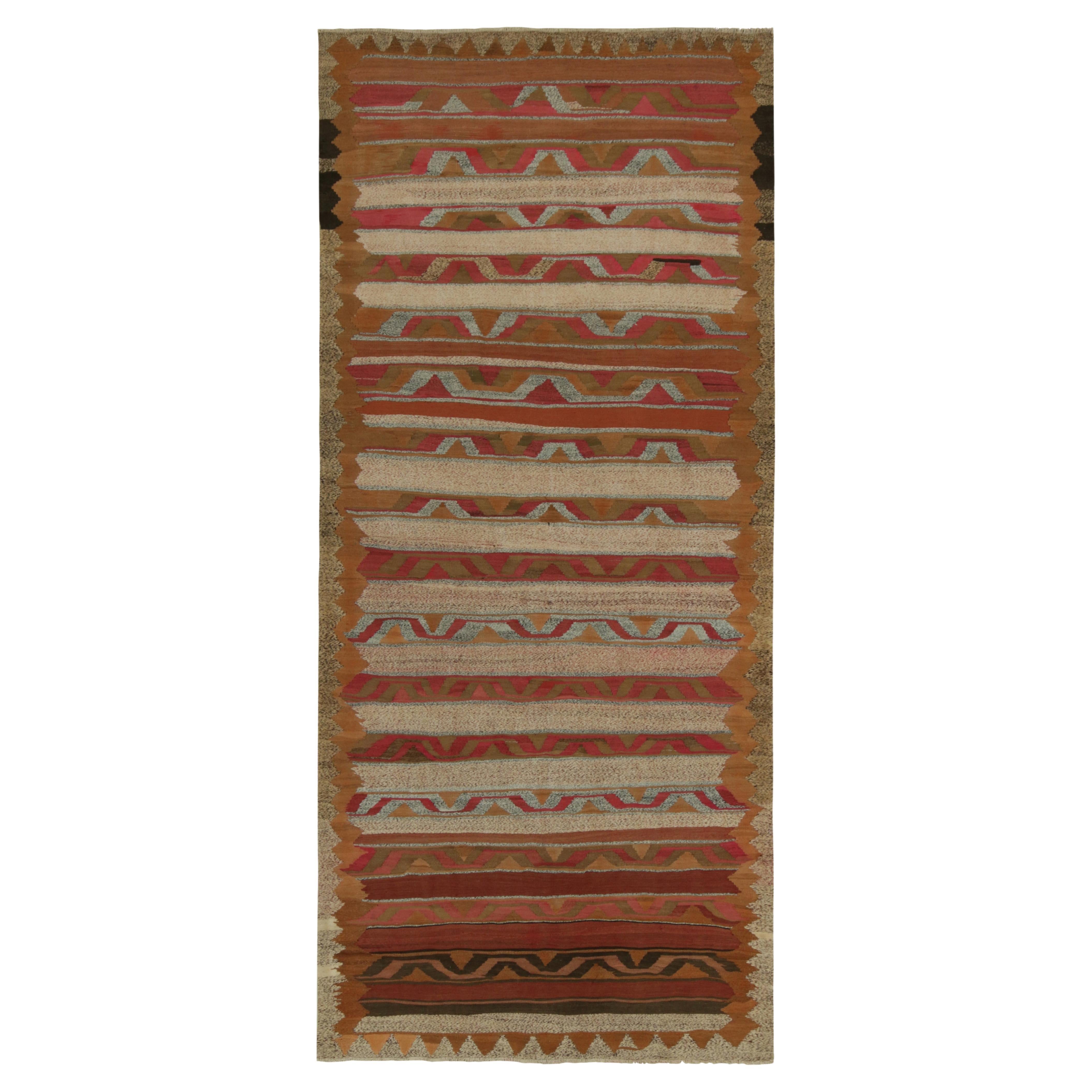 Vintage Persian Tribal Kilim Rug in Polychromatic Stripes by Rug & Kilim