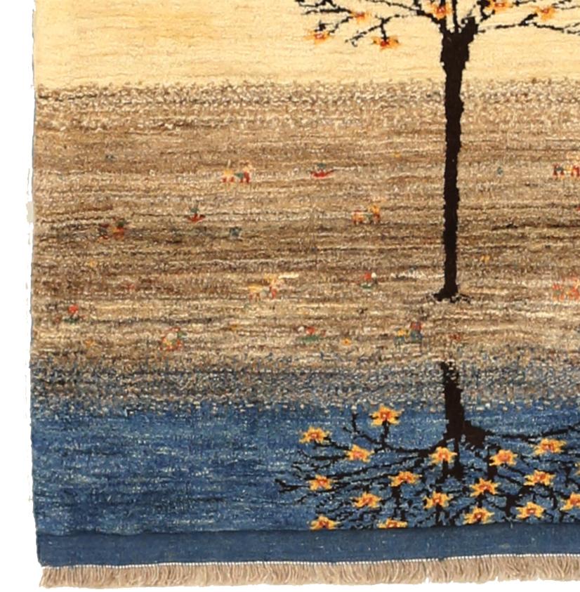 Persischer Stammeskunst-Teppich Gabbeh Design, Vintage (Sonstiges) im Angebot