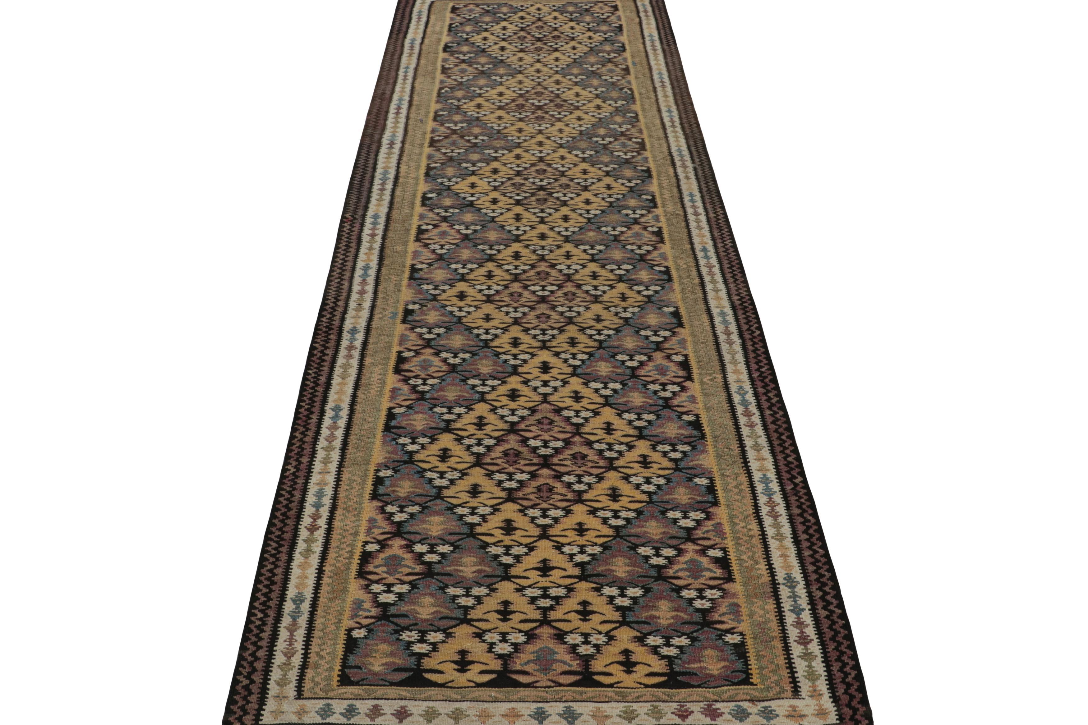 Iraqi Vintage Persian Tribal Runner Rug, with Geometric Patterns, from Rug & Kilim For Sale
