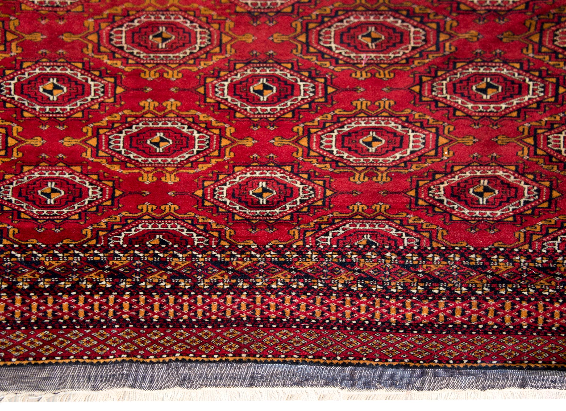 Vintage Persian Turkmen Rug For Sale 4