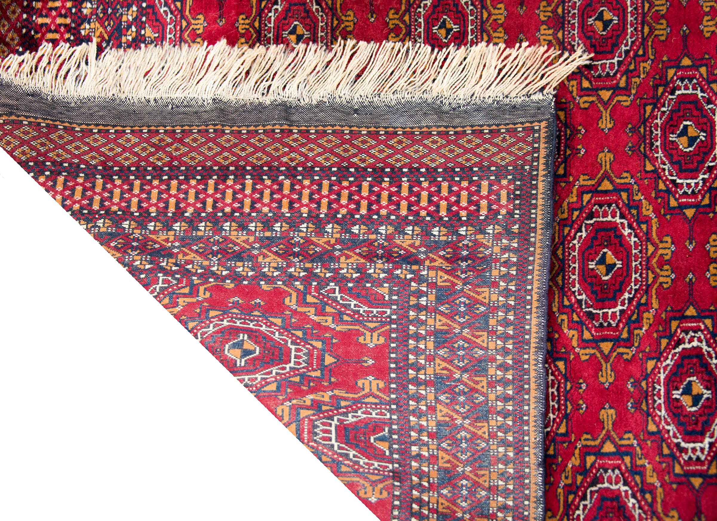 Vintage Persian Turkmen Rug For Sale 6