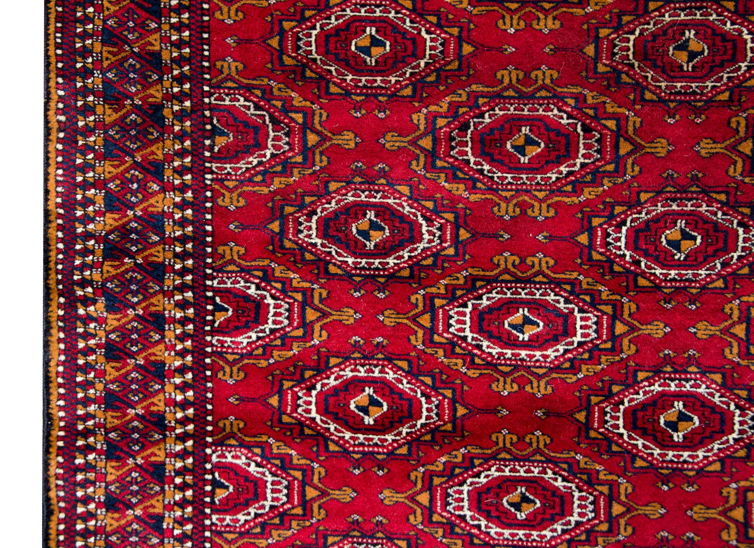20th Century Vintage Persian Turkmen Rug For Sale