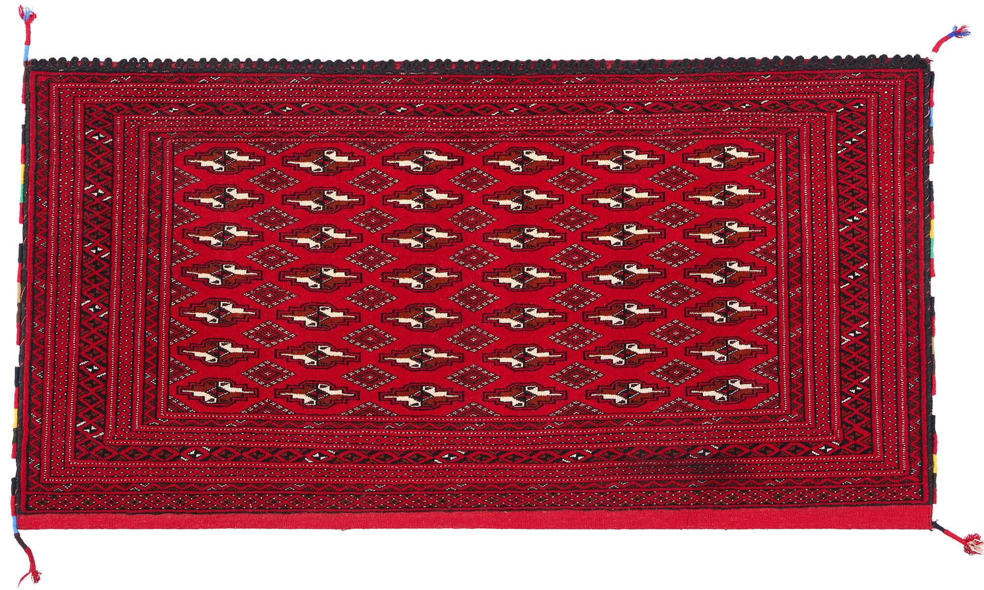 Vintage Persisch Turkoman Tekke Teppich im Angebot 3