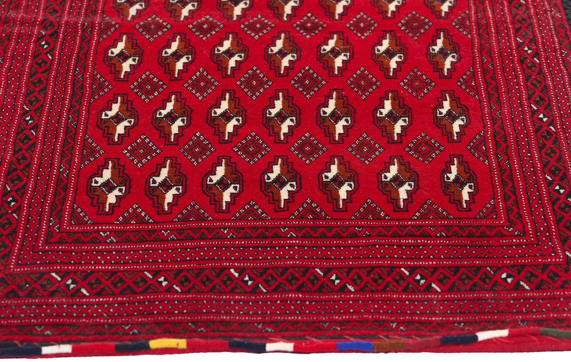 Vintage Persisch Turkoman Tekke Teppich (Handgeknüpft) im Angebot