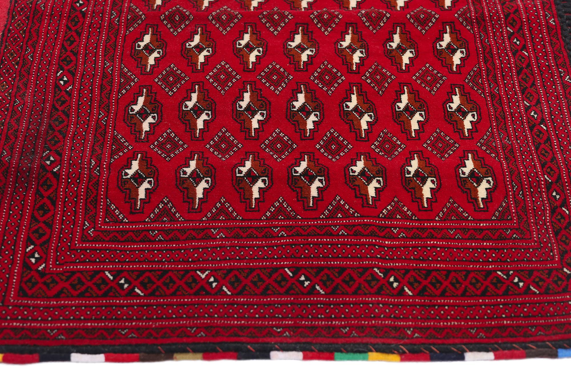 Vintage Persisch Turkoman Tekke Teppich (Handgeknüpft) im Angebot